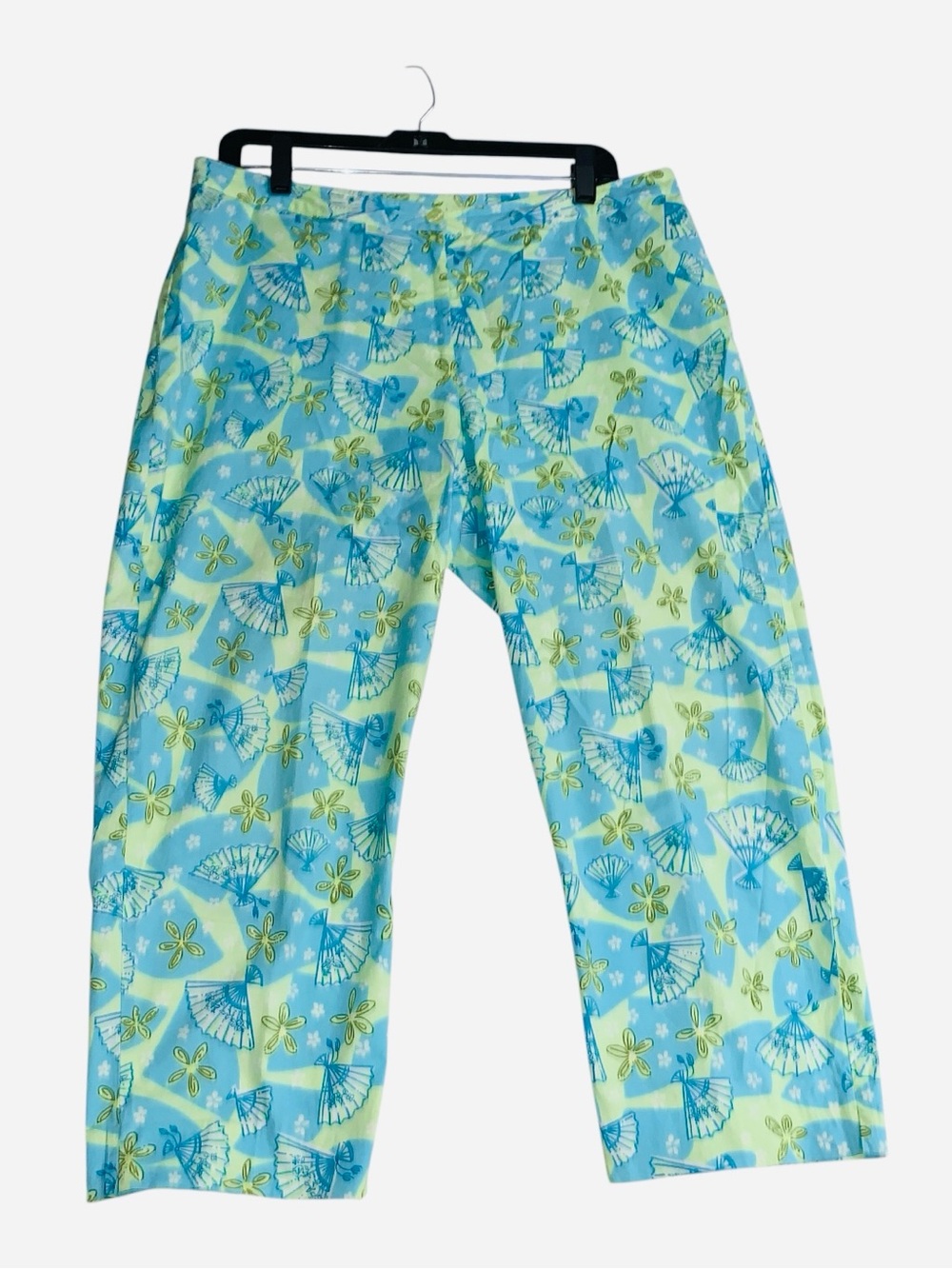LILLY PULITZER Vintage Oriental Fan CAPRI sz 10p